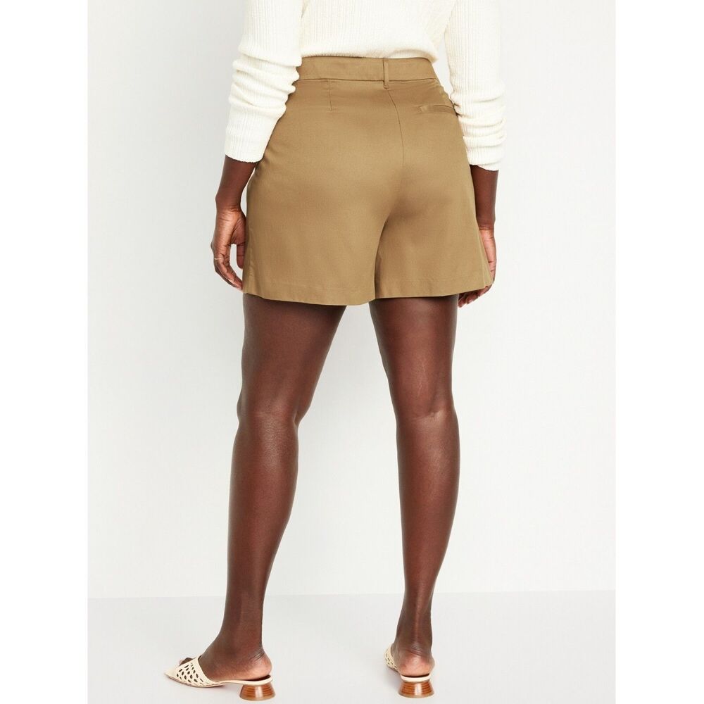 Old Navy High-Rise Taylor Trouser Shorts XL Casual Chic Minimalist Contemporary - Picture 10 of 11